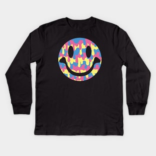 Dripping smile Kids Long Sleeve T-Shirt